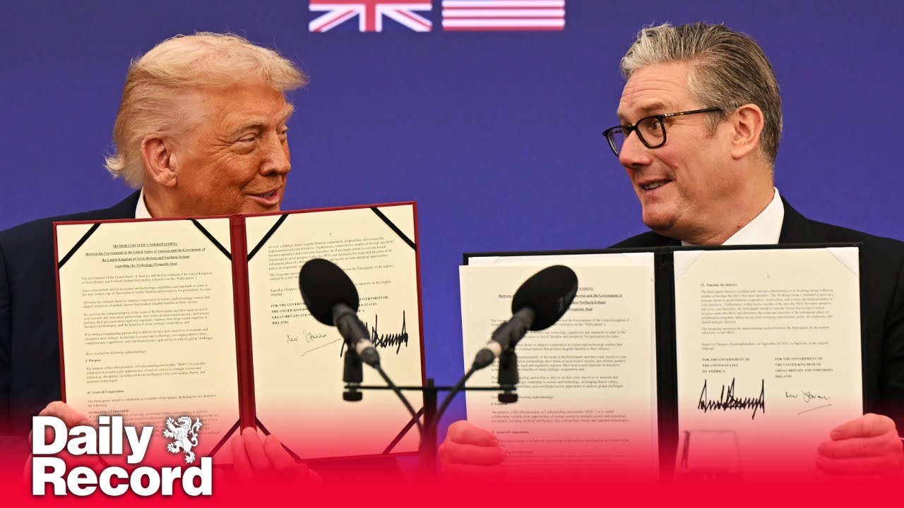 Donald Trump hails strength of US-UK ties as he visits Keir Starmer at Chequers