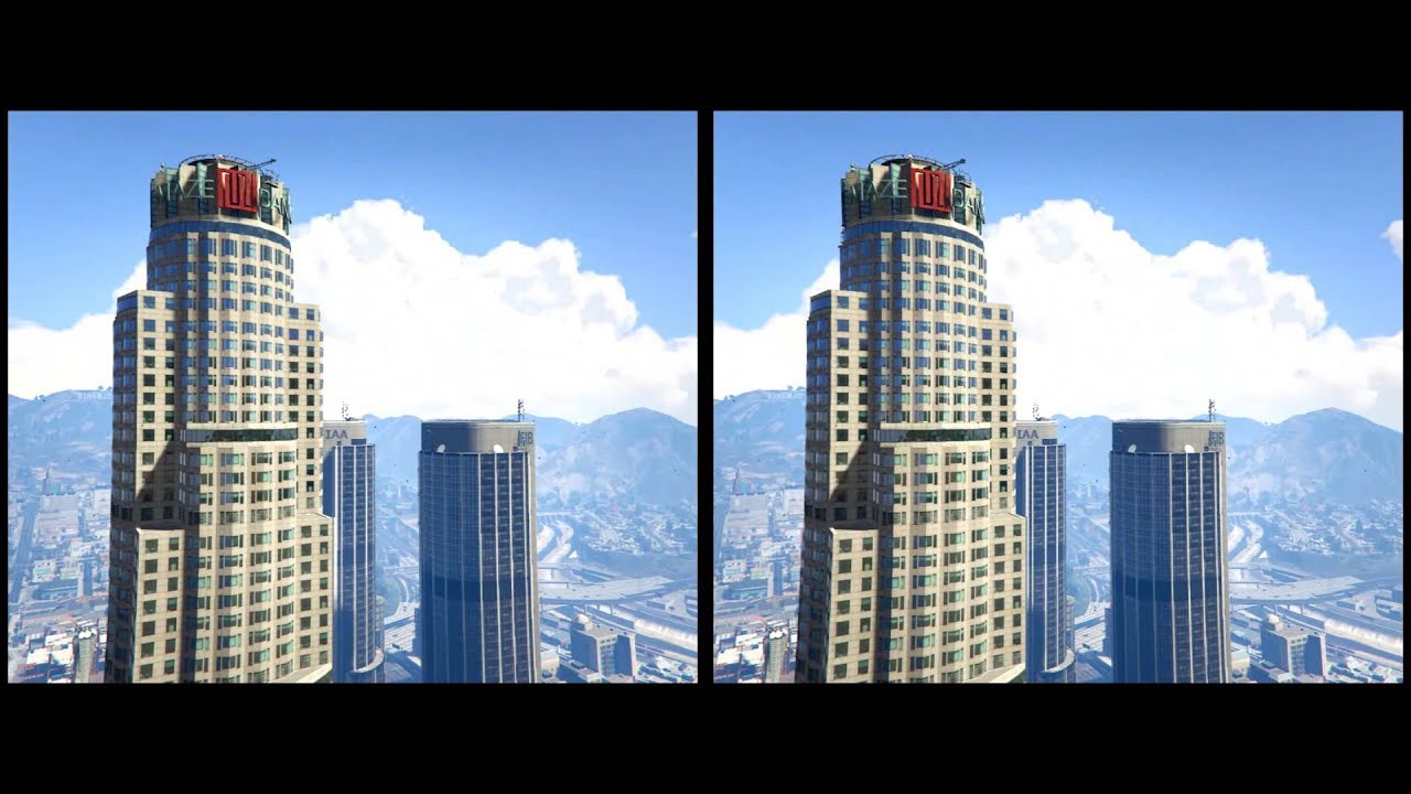 GTA V - TriDef VR - Fly through Los Santos 