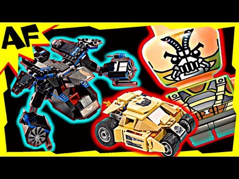 The BAT vs BANE TUMBLER CHASE - Lego Batman Superheroes Set 76001 Animated Building Review