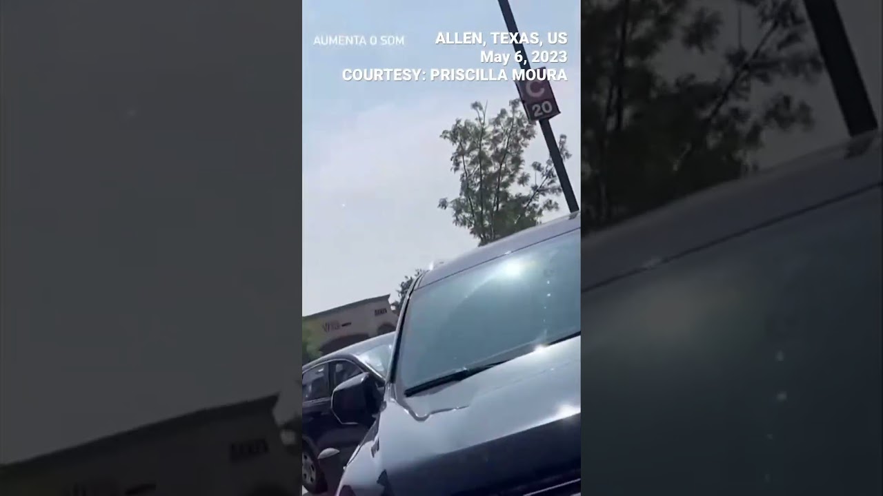 WATCH: Gunshots ring out as people hurrying to escape scene in Texas mall shooting