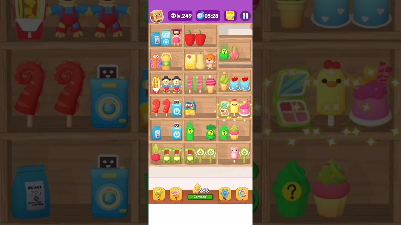 Goods Puzzle Sort Challenge Level 249 Gameplay Updated 