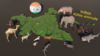 Indian states animals #animation by Babu Muraleedharan 2,583 views 3 months ago 3 minutes, 32 seconds