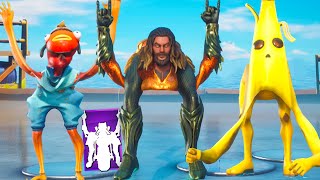 Fortnite Go Cat Go Emote (Kit Built-In) With The Funniest & Best Skins! (Aquaman, Peely, Fishstick)