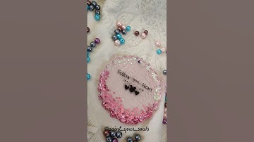 Follow your hear pink coaster #resin #resincoasters #art #homedecor