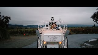 Bride and her Father arrives to her Wedding by Carriage | Trentadue Winery Wedding Video