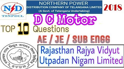 RVUNL & TSNPDCL TOP 10 Mcqs with solution for AE / JE