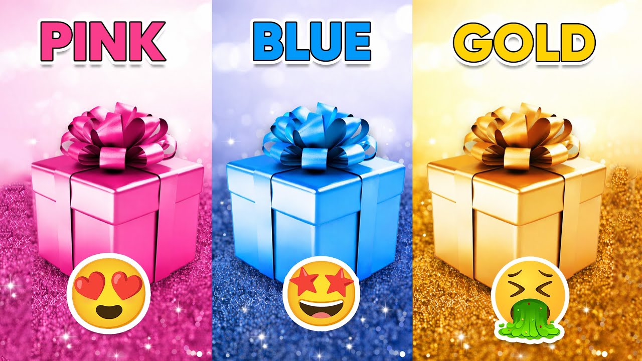 Выберите свой подарок...! 🎁 Розовый, синий или золотой 💗💙⭐️ Насколько вам повезло? | The Quiz Nova