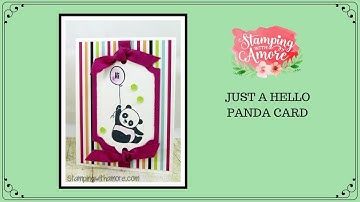 JUST A HELLO PANDA CARD