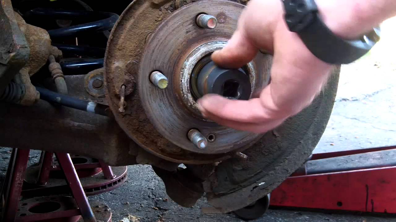 how to replace a rear wheel bearing on a 2001-2006 Hyundai ... nissan rogue parts diagram 