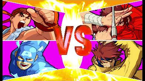 Marvel vs Capcom 1 ( Arcade ) - Ryu / Captain America Playthrough ( July 22, 2020 )