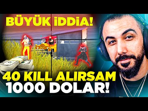 EĞER 40 KİLL ALIRSAN 20.000 TL VERİCEM DEDİ!! 🤑 BÜYÜK CHALLENGE! | PUBG MOBILE