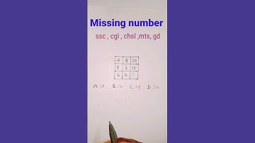 Missing number reasoning short trick ✌️✌️ ssc cgl chsl mts group d rrbntpc ctat
