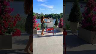 setting up a backyard painting station for my daughter 💕 #summeractivities #kids #kidsactivities