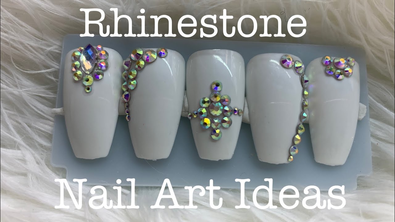rhinestone nail art ideas #2 - YouTube rhinestone-nail-art-ideas-2-youtube