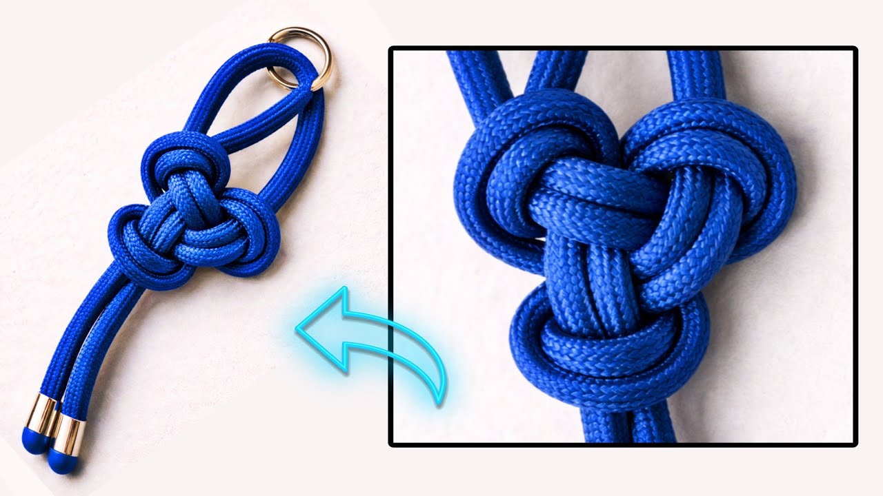 A quick way to make a luxurious rope keychain in less than a minute ...