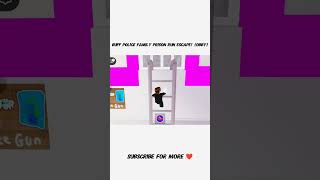 BUFF POLICE FAMILY PRISON RUN ESCAPE! (Obby) #roblox #robloxmemes #trending #games #shorts