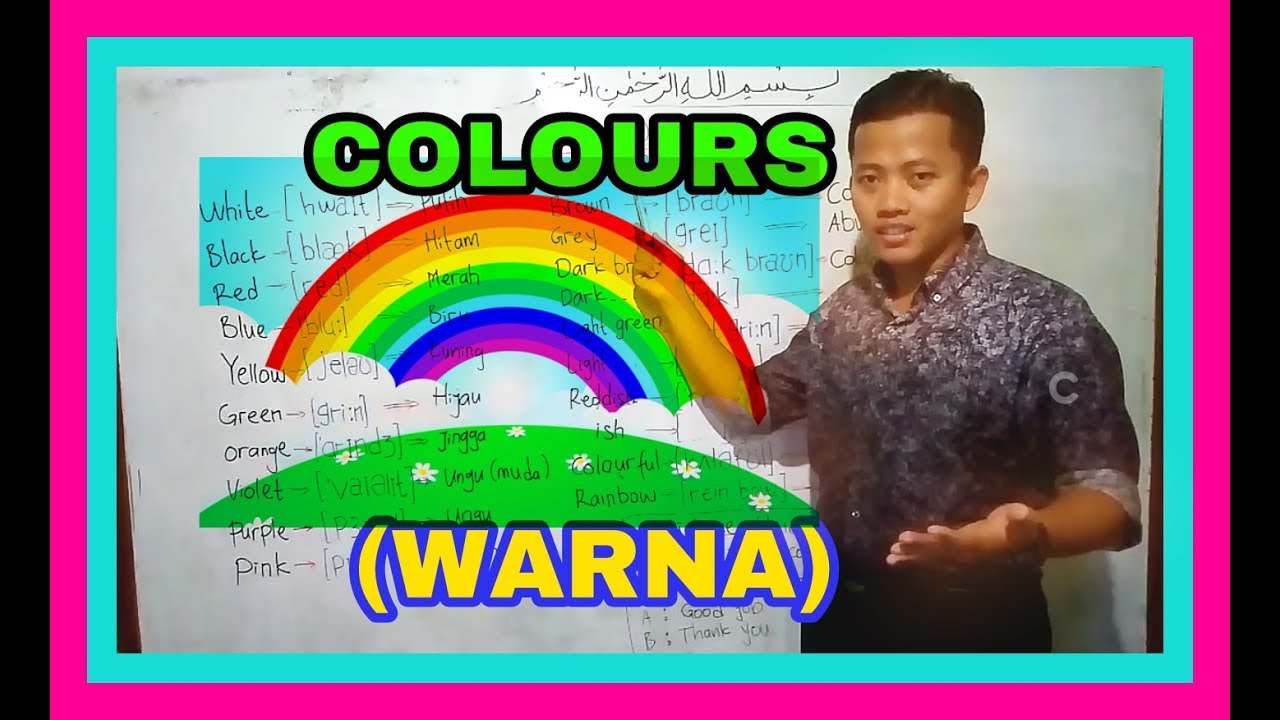 WARNA Dalam Bahasa Inggris YouTube