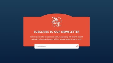 How To Make Subscribe Newsletter Design Using HTML And CSS | Newsletter Section Design