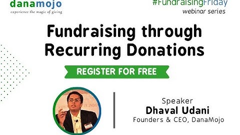 A glimpse of Fundraising through Recurring Donations #FundraisingFriday