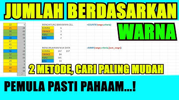 2 Cara Menjumlahkan di Excel Berdasarkan Warna, Pilih Paling Mudah