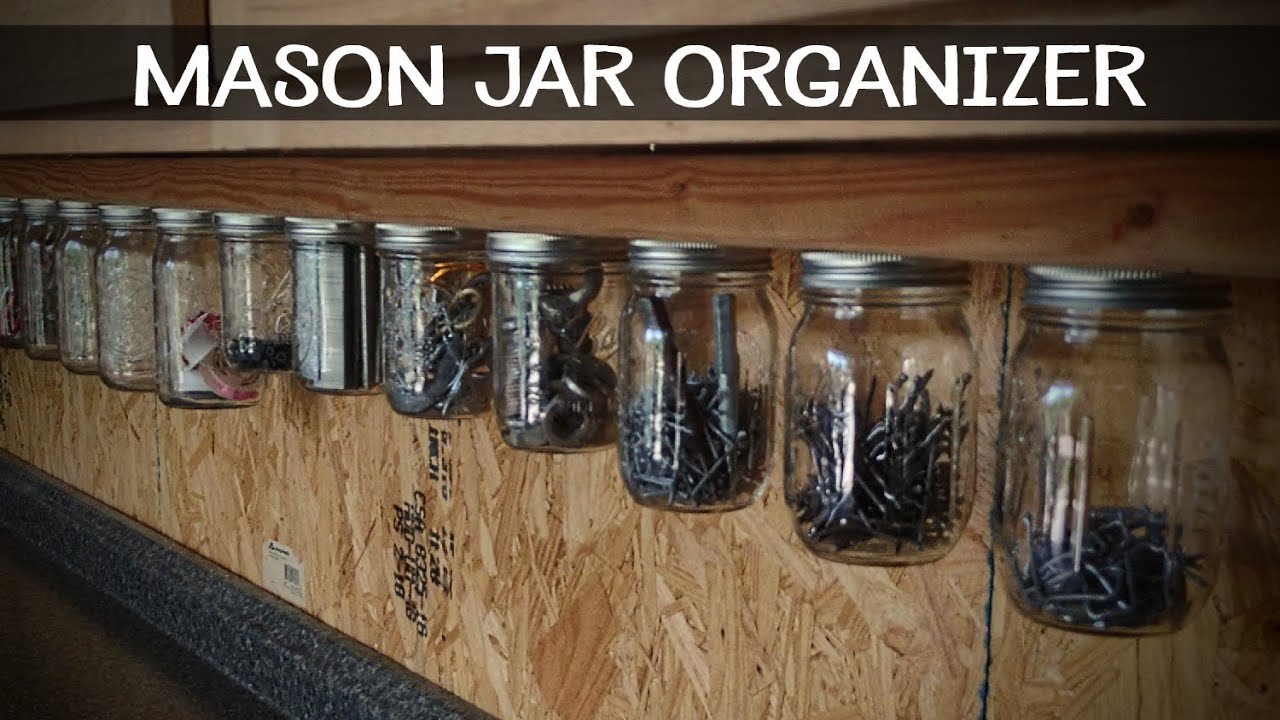 Mason Jar Storage - for small bits and pieces