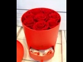 Луксозна кутия с 9 червени рози и бонбони Luxury Box With 9 Red Roses And Candy 