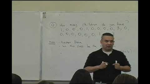 Daniel Judge- Statistics Lecture 1 (part 1)