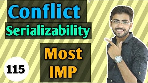 conflict serializability in dbms in hindi | conflict serializability in hindi | DBMS lectures #115