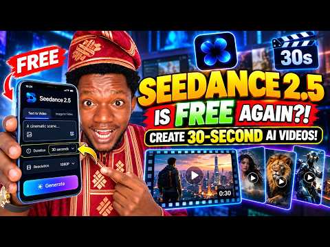 Seedance 2.5 Is FREE Again Guys! Generate 30 Seconds AI Videos Everytime