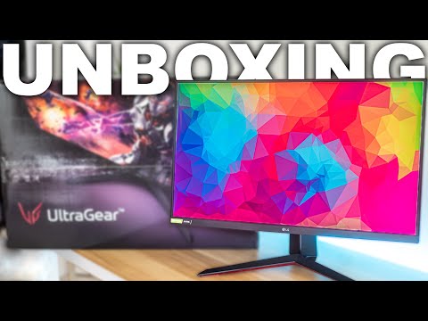 LG 27GP850-B Ultragear 27 Inch Gaming Monitor Unboxing 