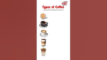 Types of Coffee in English: Espresso Coffee, Americano Coffee, and More!☕️☕️ #learnenglish #coffee