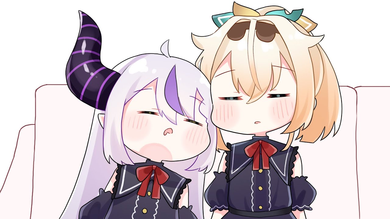 手描き】いろはと持ち物がお揃いになってしまうラプ様【ホロライブ