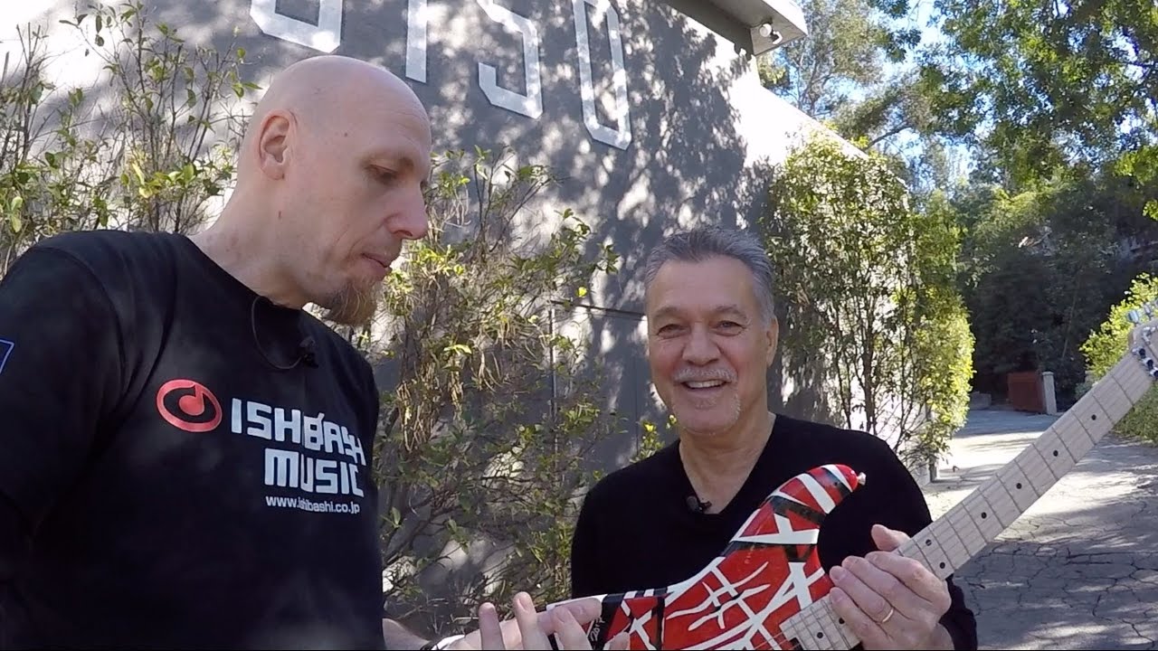 Eddie Van Halen Autographs A Guitar Infront Of 5150 Studio YouTube musician-eddie-van-halen-s-final-home-house-los-angeles-california-usa