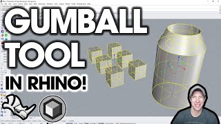 How to Use the GUMBALL TOOL in Rhino! (The Best Way to Edit Objects in Rhino)