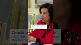 Margarita Robles se reúne con Zelenski en Ucrania tras las amenazas rusas a una empresa española