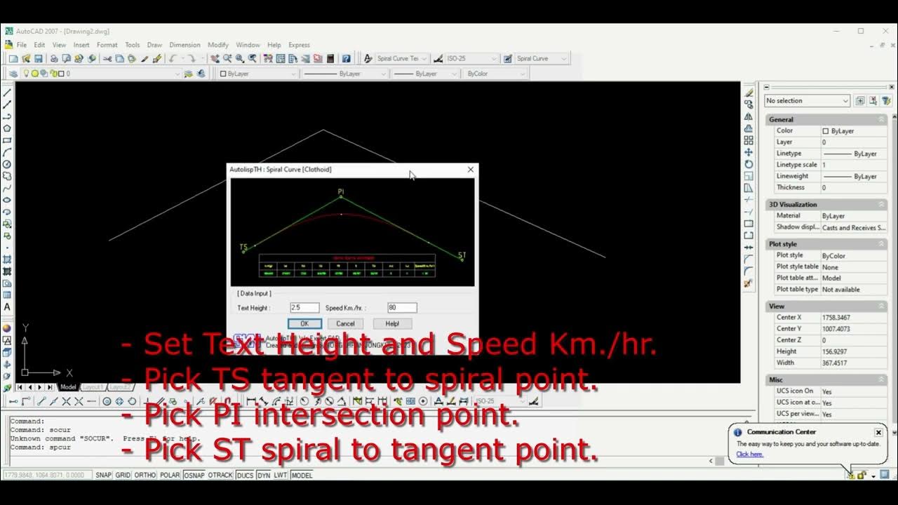 Spiral Curve Clothoid YouTube