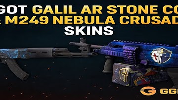 CS2 Case Opening | I Got Galil AR Stone Cold and M249 Nebula Crusader Skins at GGDrop