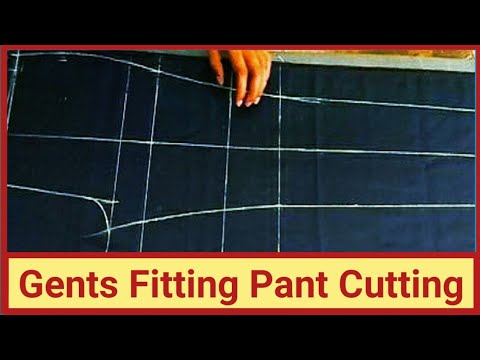 Gents Fitting Pant Cutting Simple Method/ How to Cut Men's Pencil Pant ...