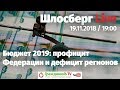 Бюджет 2019: профицит Федерации и дефицит регионов / Шлосберг Live #91 / 19.11.2018