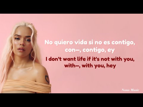 Karol G, Tiësto - Contigo English Lyrics Translation Español Letras