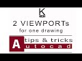 #autocad _2 Draw | 2 viewports for one