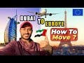 Dubai uae se canada aur europe kay different  countries kaise jaiy   total kharcha 