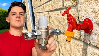How to change a cold outside tap to hot!
