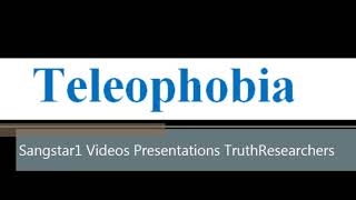 To say a word Teleophobia