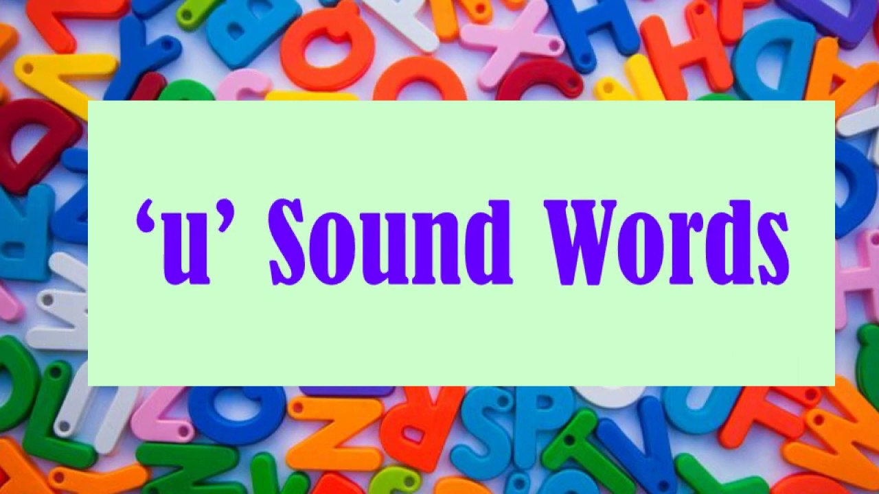 U Sound Words Ending In B D G Youtube