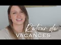 Retour de Vacances. Prête pour changer beaucoup de choses.