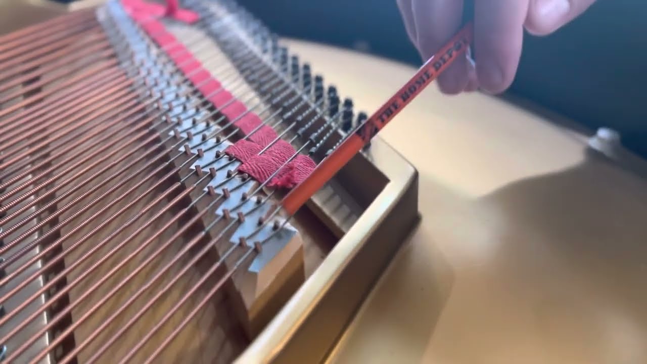Sending a piano bass string for matching
