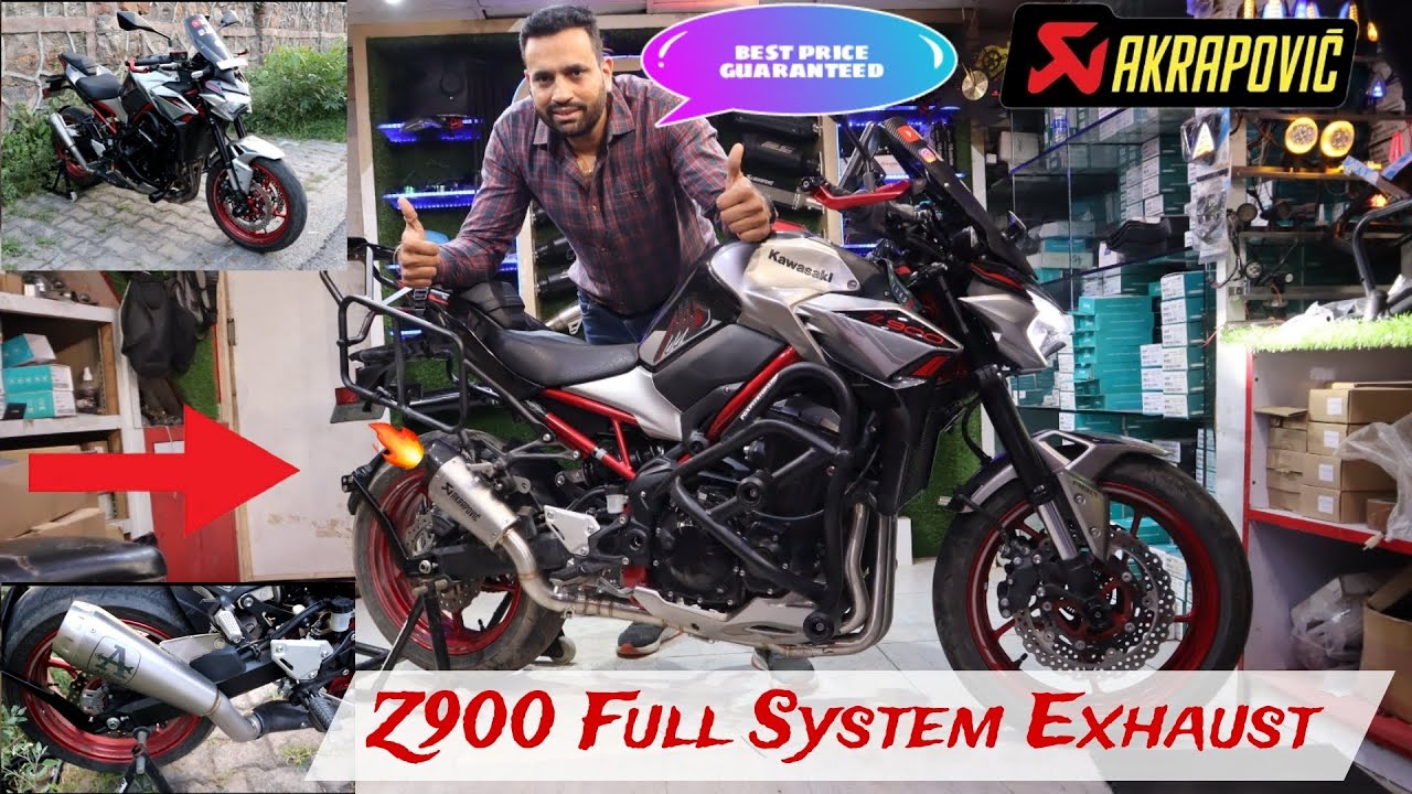 Z900 bs6 2023 Full System Exhaust 🔥 Loud Exhaust with Flames 🔥🔥 