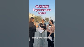 CLAT 2025 Paper reaction ‼️ Paper just like 2024 ⁉️ #clat2025 #paperreaction