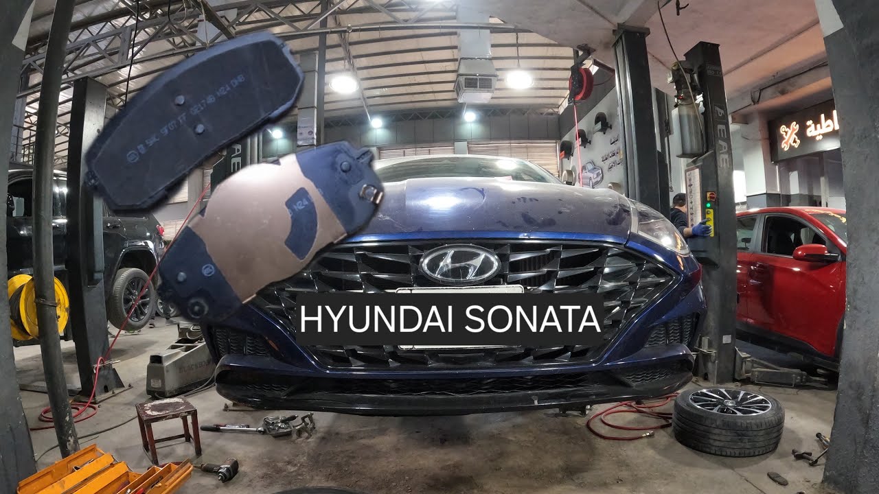 how to replace front brake pads ... hyundai sonata 2020-2025 (torque specs) 8th gen